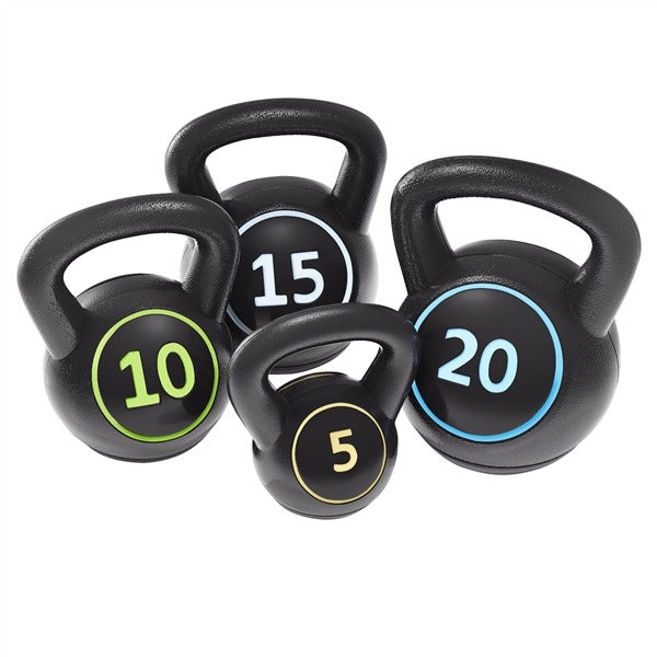 Yaheetech Kettlebell Sets 4 Piece Set 5lb. 10lb. 15lb. 20lb - Image 2