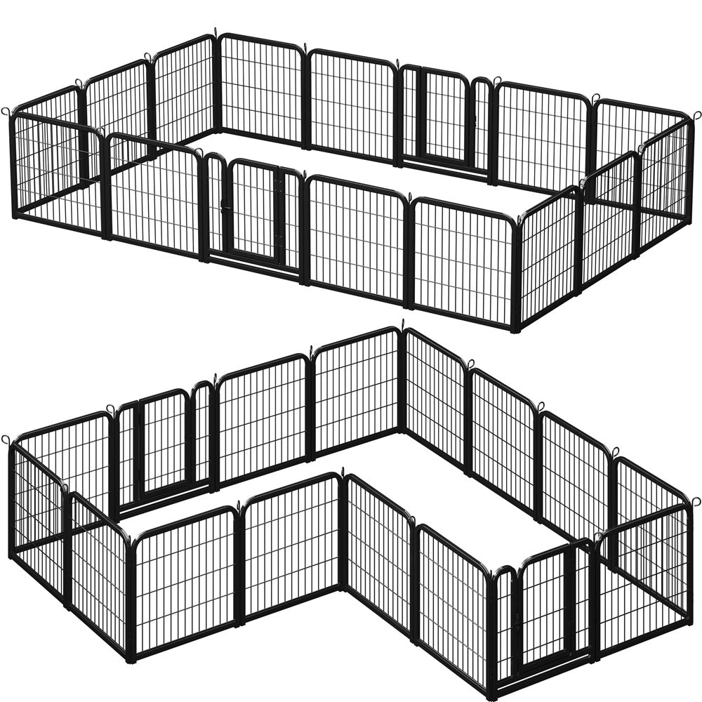Yaheetech Dog Playpen Outdoor. 24 inch 16/12 Panels - Image 2