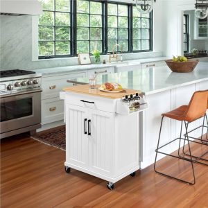 Yaheetech Rolling Kitchen Island Cart