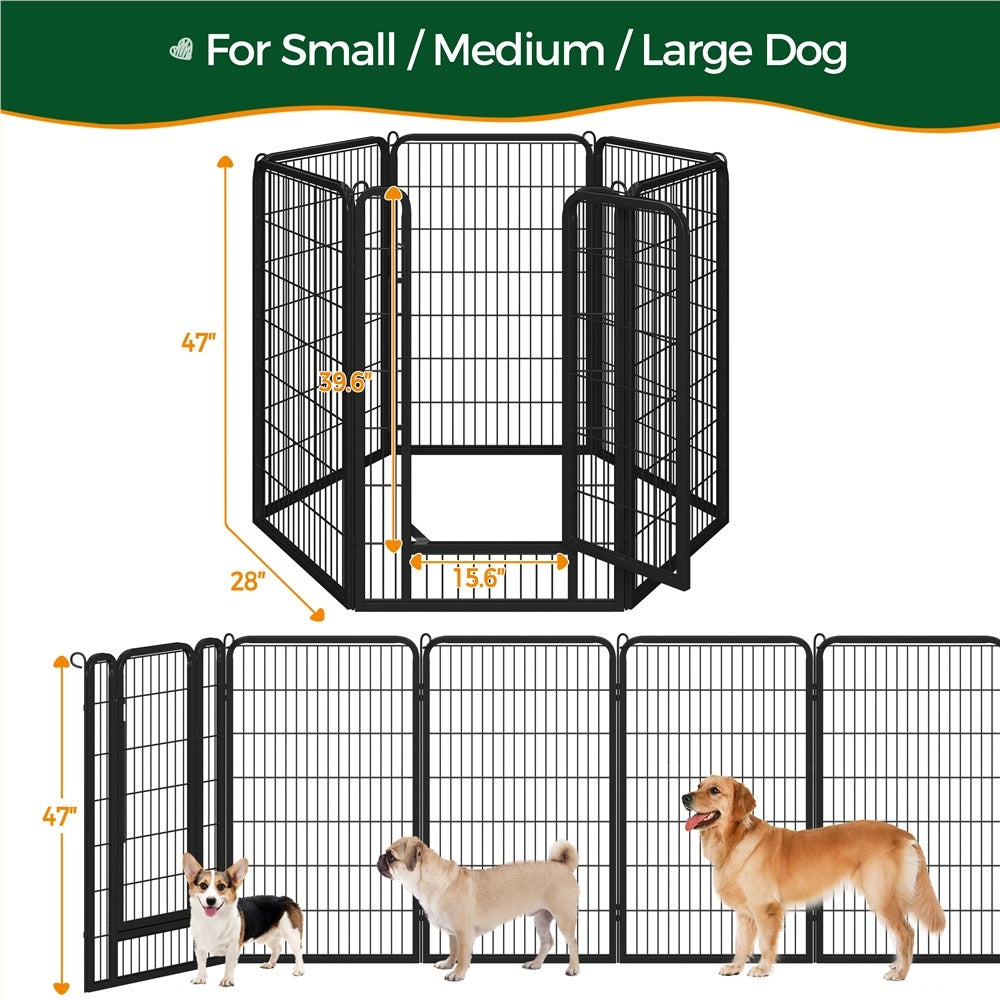 Yaheetech 47.5?? Tall 6/8 Panels Dog Playpen Outdoor - Image 5