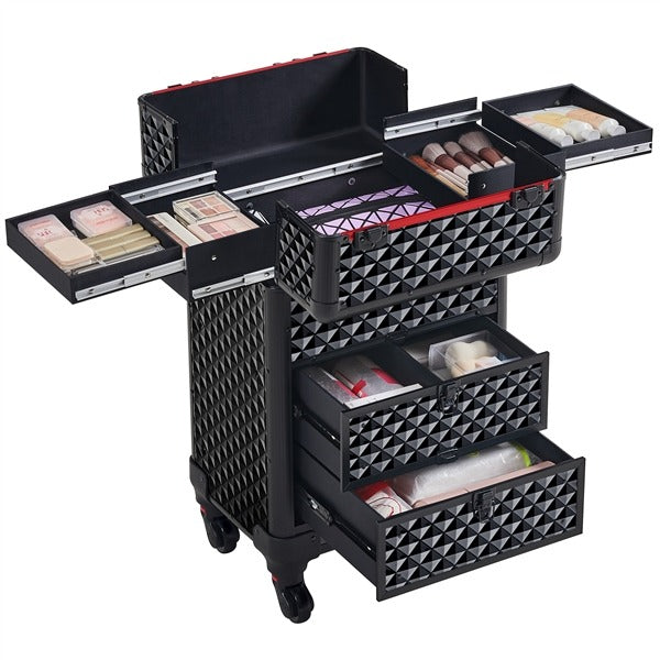 Yaheetech Rolling Makeup Train Case - Image 5
