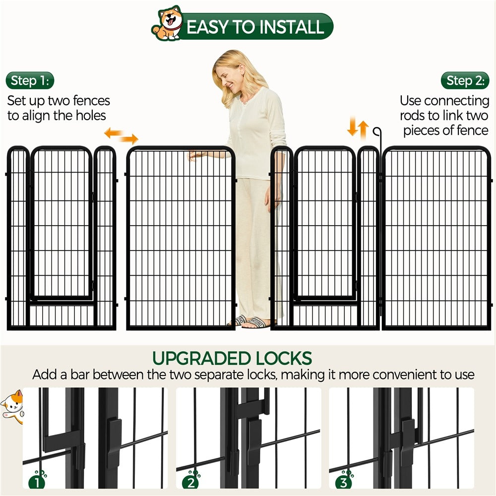 Yaheetech 47.5?? Tall 6/8 Panels Dog Playpen Outdoor - Image 6