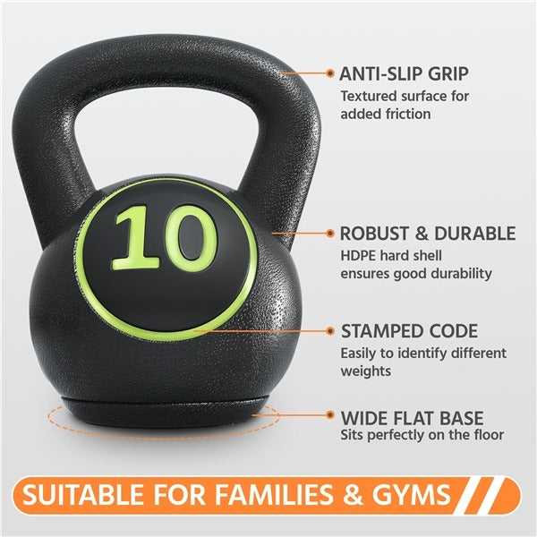 Yaheetech Kettlebell Sets 4 Piece Set 5lb. 10lb. 15lb. 20lb - Image 5