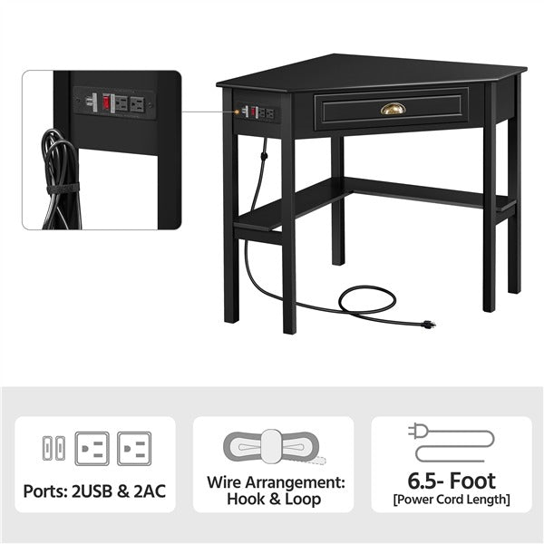 Yaheetech L Shaped Computer Corner Table - Image 5