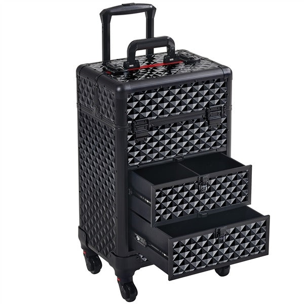 Yaheetech Rolling Makeup Train Case - Image 6