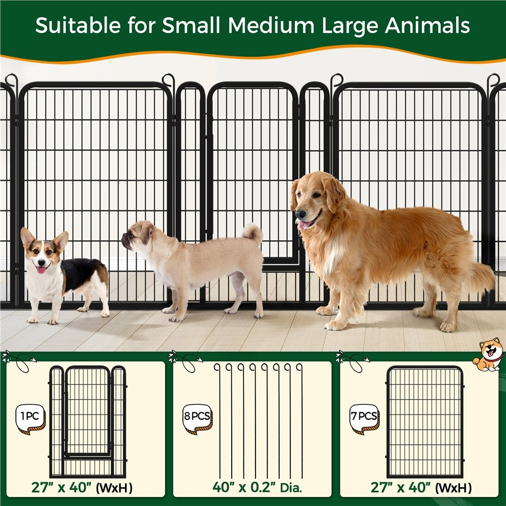 Yaheetech 39.5?? Tall. 8 Panels Dog Playpen - Image 7