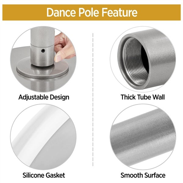 Yaheetech Portable Dancing Pole Height Adjustable 6.9ft-9ft - Image 6