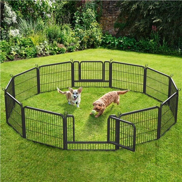 Yaheetech Wide Panel Dog Playpen. 12 Panels 24/32 inch - Image 9