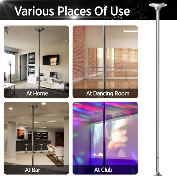 Yaheetech Portable 45mm Spinning Static Dancing Pole - Image 8