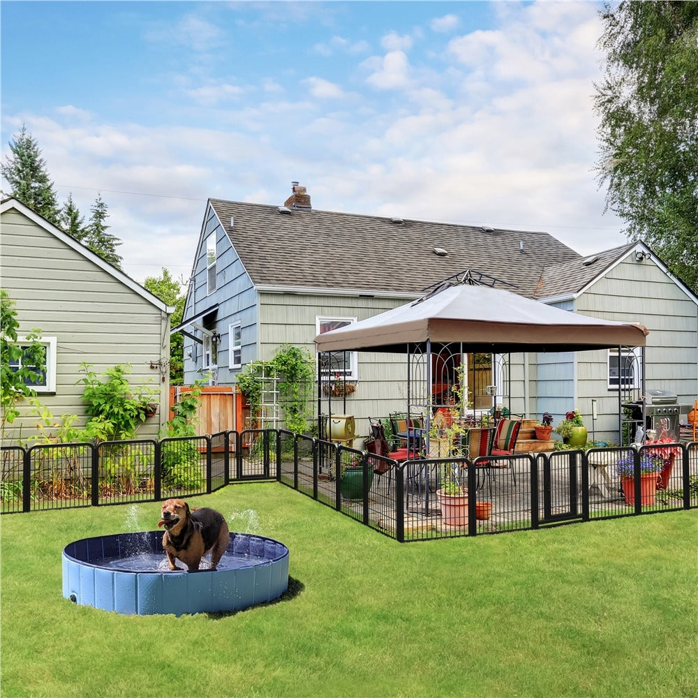 Yaheetech Dog Playpen Outdoor. 24 inch 16/12 Panels - Image 9