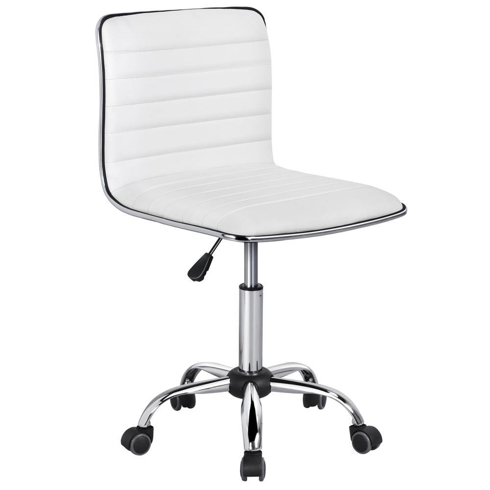 Yaheetech 16.3-22.2 Inch Adjustable PU Leather Low Back Desk Office Chair - Image 3