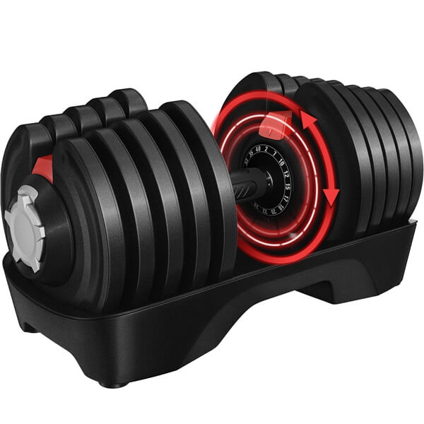 Yaheetech 4-90LBS Quick-adjust Dumbbell Set - Image 4