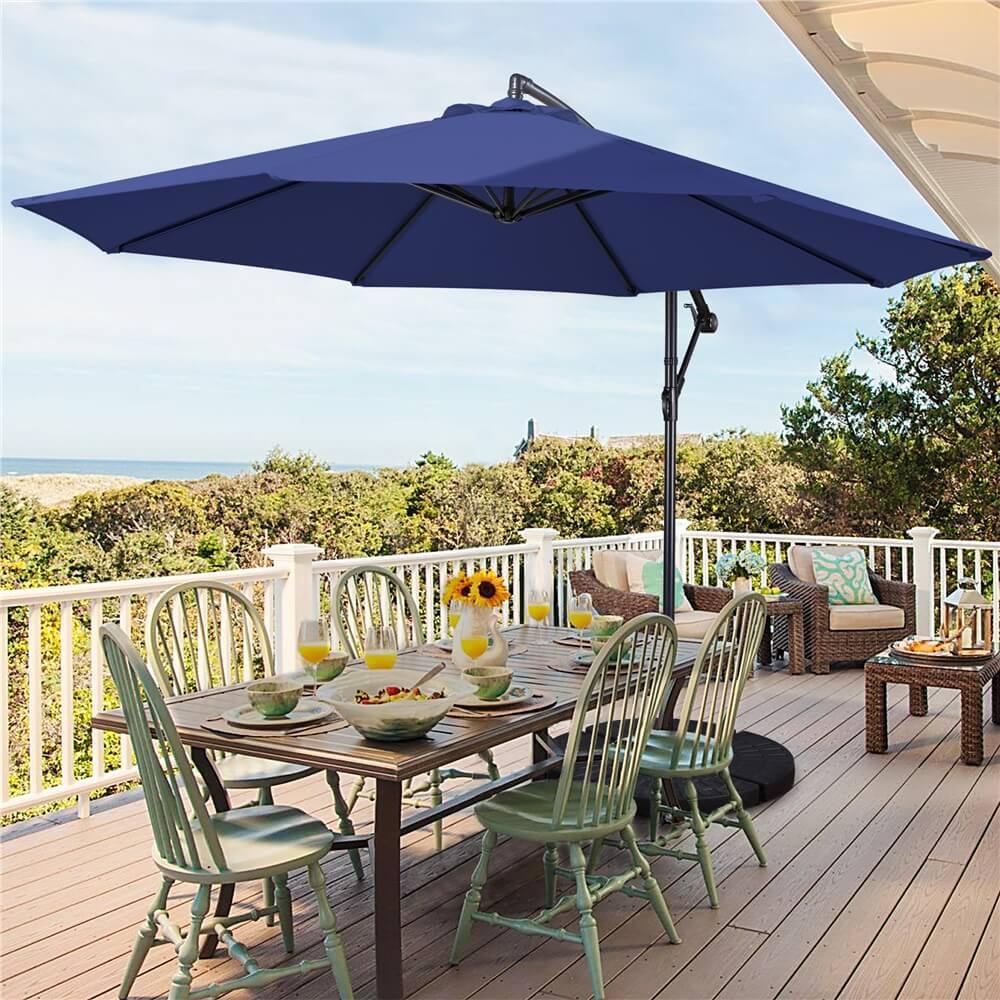 Yaheetech 10FT Patio Offset Umbrella