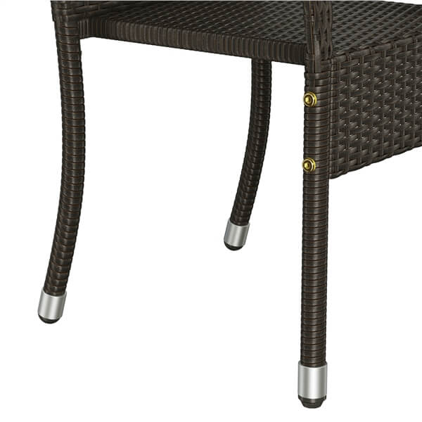 Yaheetech Set of 2 PE Outdoor Rattan Chair - Image 6