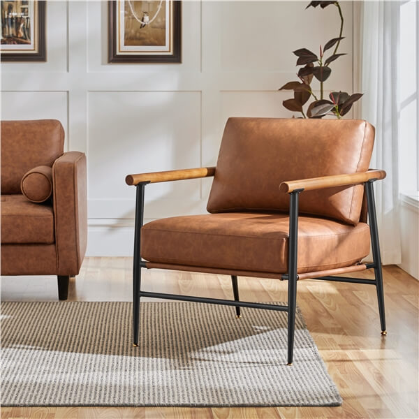 Yaheetech PU Leather Living Room Chair - Image 5