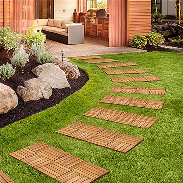 Yaheetech 27PCS Interlocking Patio Deck Tiles - Image 3