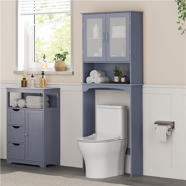 Yaheetech Modern Over The Toilet Storage Cabinet - Image 5