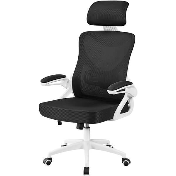 Yaheetech High Back Mesh Office Chair with 90?? Flip-up Armrest