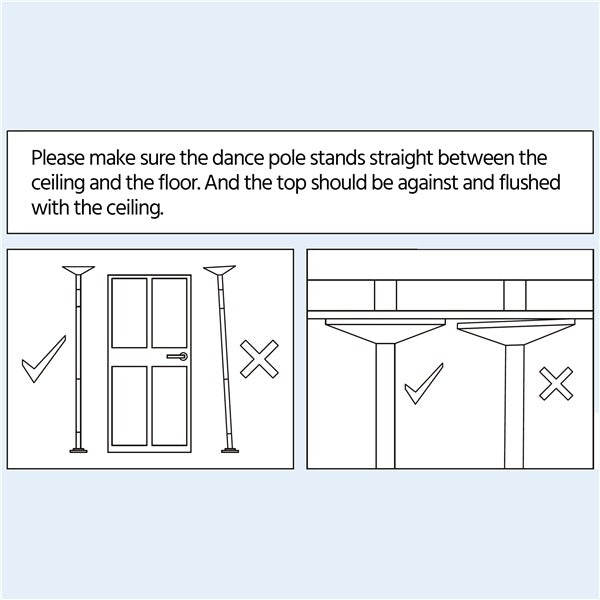Yaheetech Portable 45mm Spinning Static Dancing Pole - Image 10