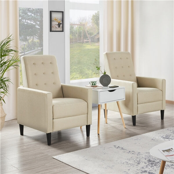 Yaheetech Fabric Recliner Chair Mid-Century Modern Recliner - Image 15