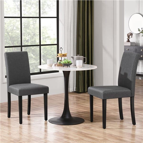 Yaheetech Dining Chairs Set of 6 Fabric Upholstered Parson - Image 9
