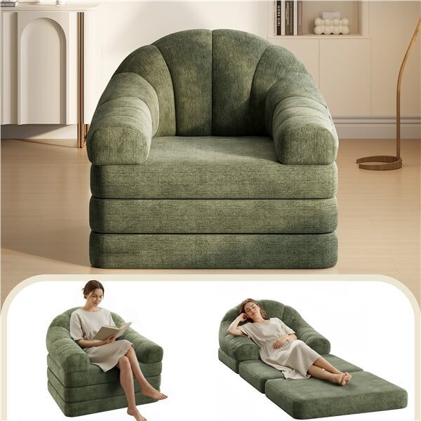 Yaheetech 2-in-1 Folding Sofa Bed - Image 6