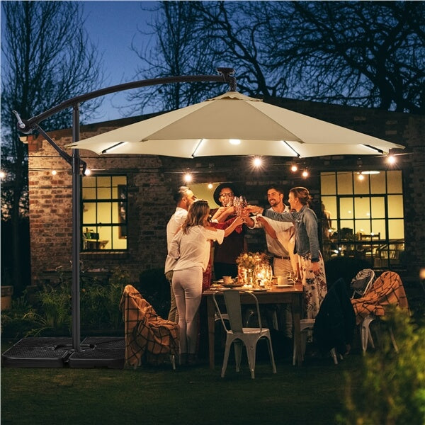 10 Ft 8-Rib Patio Offset Umbrella - Image 7