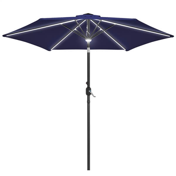 Yaheetech 9FT Solar Lighted Patio Umbrella - Image 4
