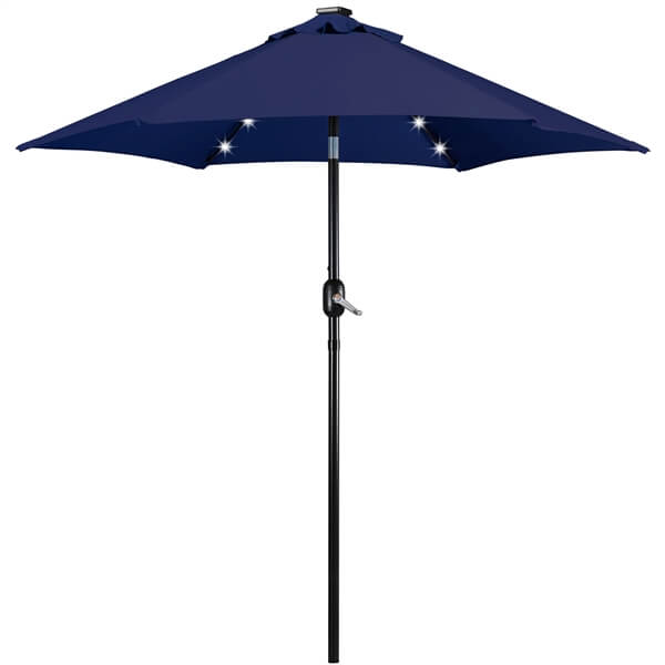 Yaheetech 7.5FT Solar Powered Patio Umbrella - Image 5