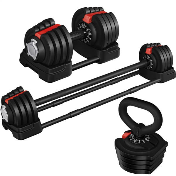 Yaheetech Adjustable Dumbbell Set Free Weight Dumbbells - Image 2