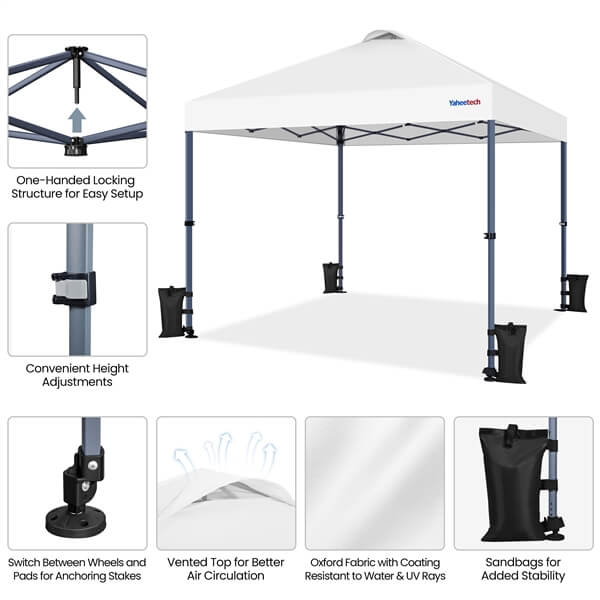 Yaheetech 10x10 Pop-up Canopy Tent with One Push Button - Image 7