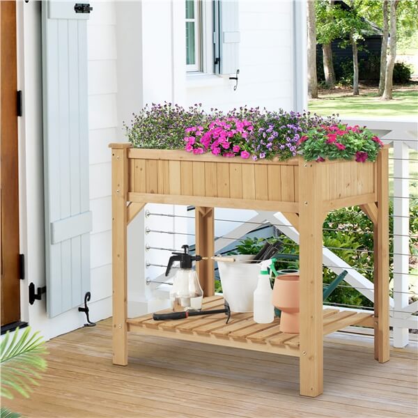 Yaheetech Yaheetech 36'' Hx25'' Wx37'' L Raised Garden - Image 4