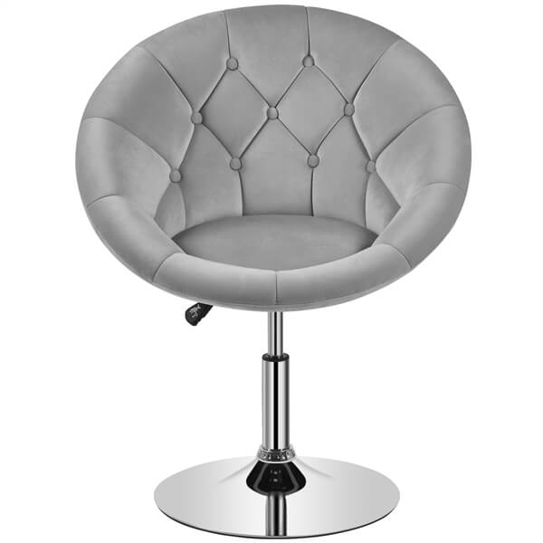 Yaheetech Height Adjustable Modern Round Barrel Chair - Image 6