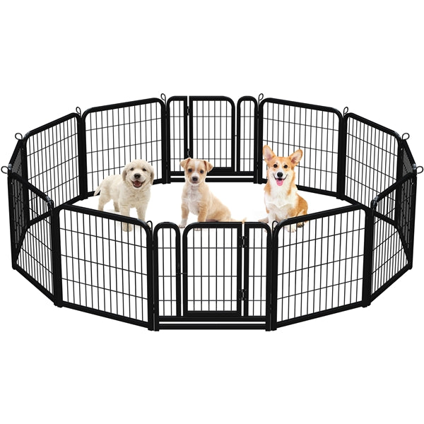 Yaheetech Dog Playpen Outdoor. 24 inch 16/12 Panels - Image 3