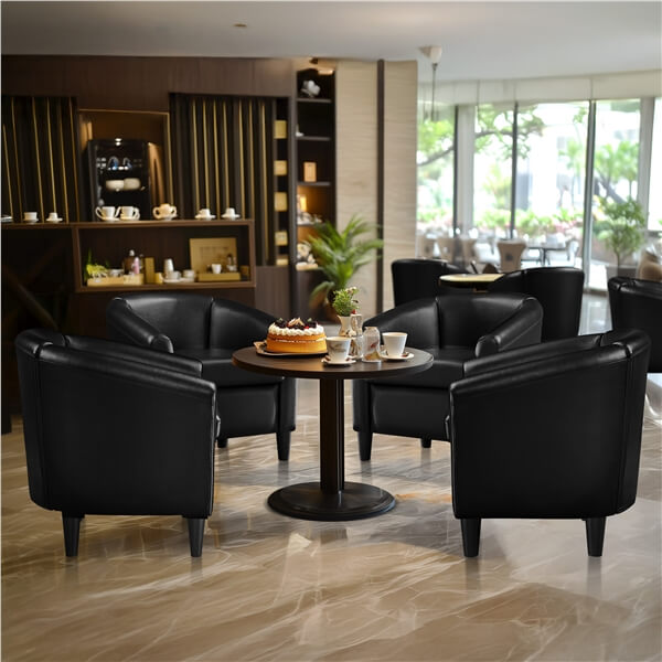 Yaheetech Upholstered Barrel Chair - Image 7