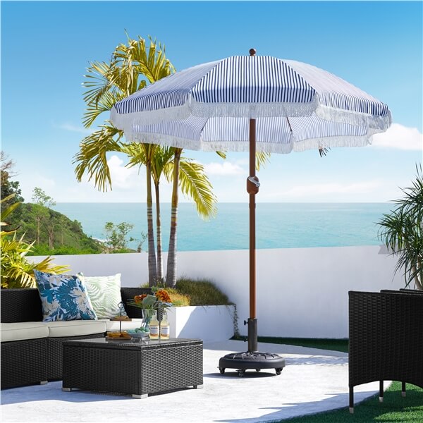 Yaheetech7.5ft Eight-Rib Holiday Style Patio Umbrella - Image 10