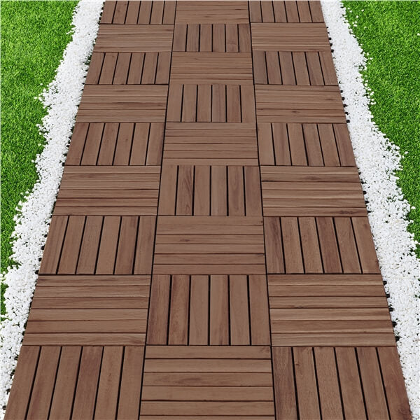 Yaheetech 27pcs Acacia Wood.Interlocking Deck Tiles - Image 13