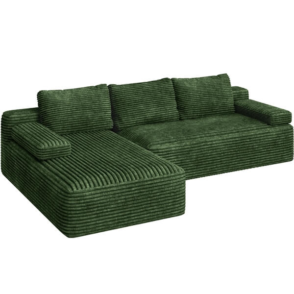 Yaheetech 110a 3 Corduroy Modular Sectional Sofa - Image 7