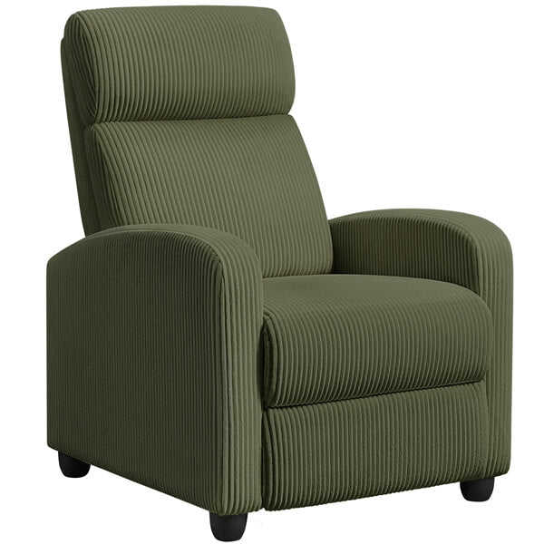 Yaheetech Recliner Chair Corduroy Recliner Sofa - Image 9
