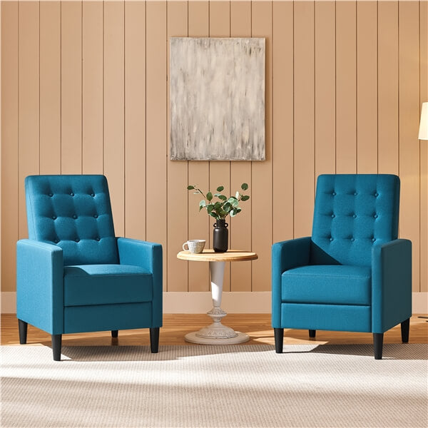 Yaheetech Fabric Recliner Chair Mid-Century Modern Recliner - Image 11