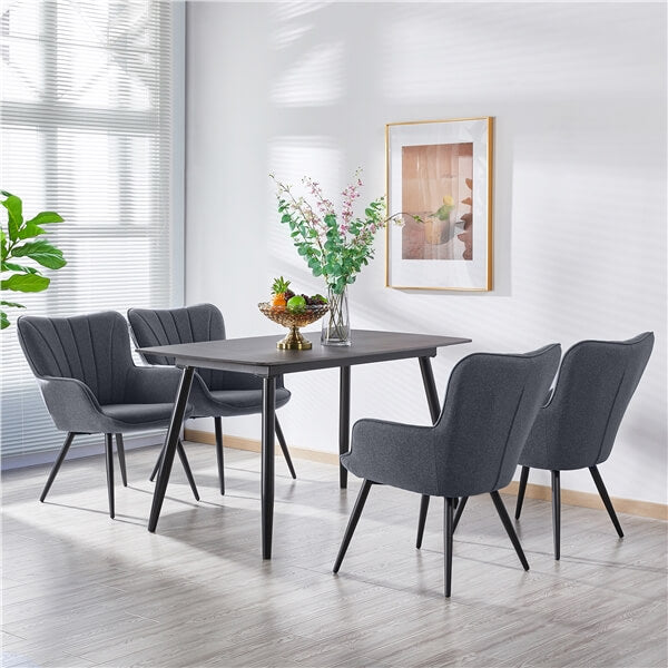 Yaheetech Pleated Fabric Armchair - Image 12