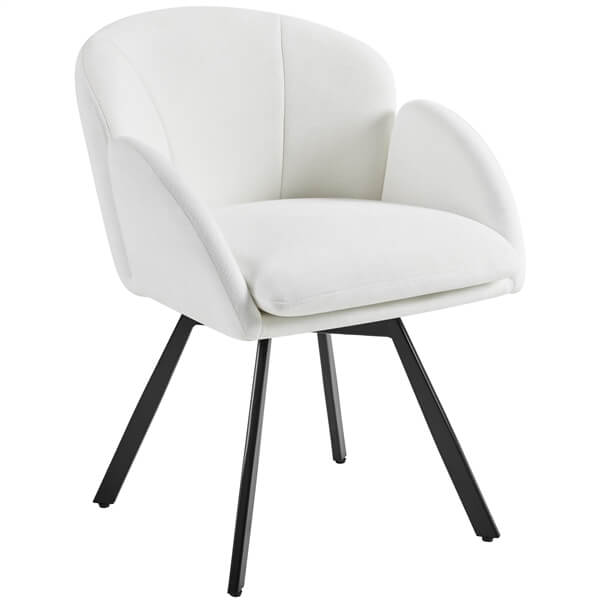 Yaheetech Flower-shaped Chenille Accent Armchair - Image 6