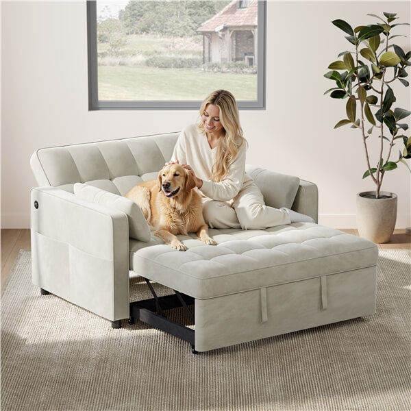 Yaheetech 3-in-1 Pull-Out Sofa Bed - Image 8