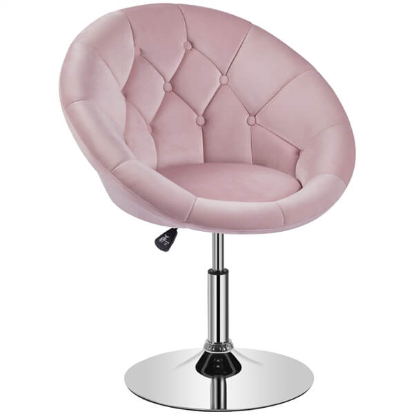 Yaheetech Height Adjustable Modern Round Barrel Chair - Image 8
