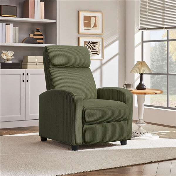 Yaheetech Recliner Chair Corduroy Recliner Sofa - Image 11