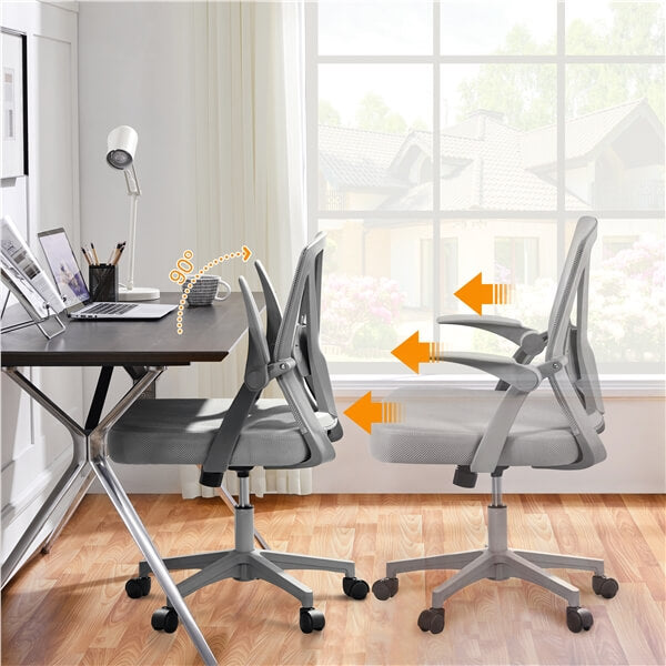 Yaheetech Computer Mesh Chair with Flip-up Arms Adjustable Height - Image 4