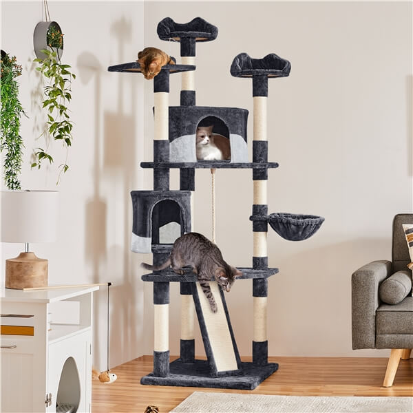 Yaheetech Cat Tree with Scratching Post 79 Inch - Image 13