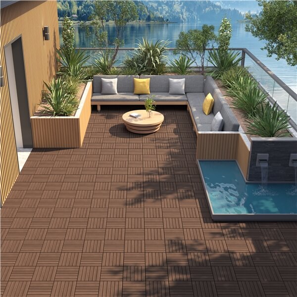 Yaheetech 27pcs Acacia Wood.Interlocking Deck Tiles - Image 11