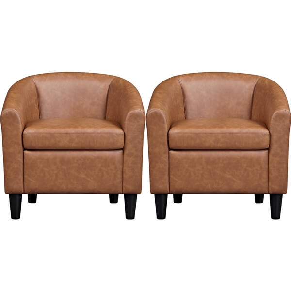 Yaheetech Upholstered Barrel Chair - Image 10