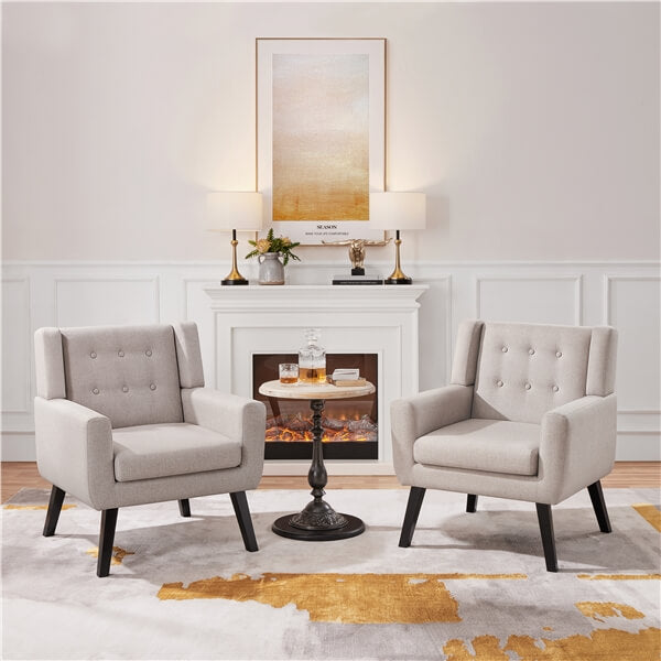 Yaheetech Modern Button Tufted Armchair - Image 9